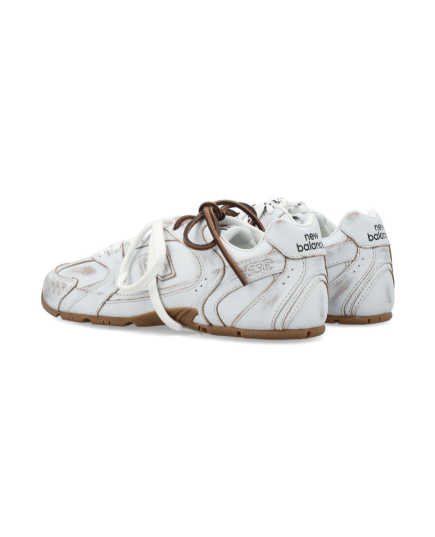 Miu Miu X New Balance 530 Sneakers White Leather