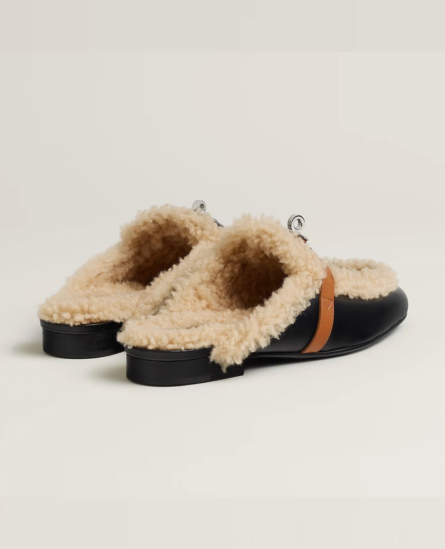 Hermès Oz Mule Noir / Naturel