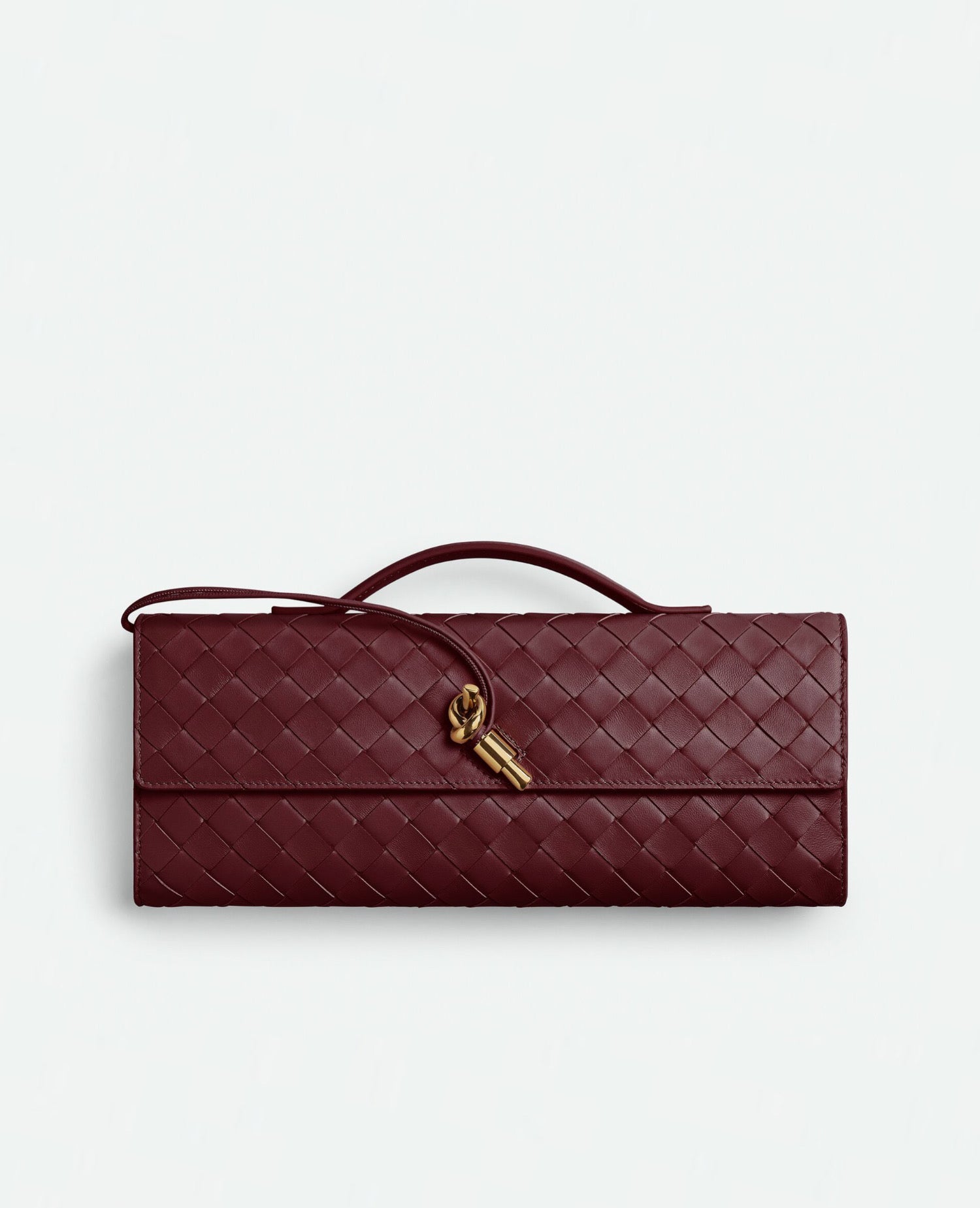 Bottega Veneta Long Clutch Andiamo With Handle Barolo