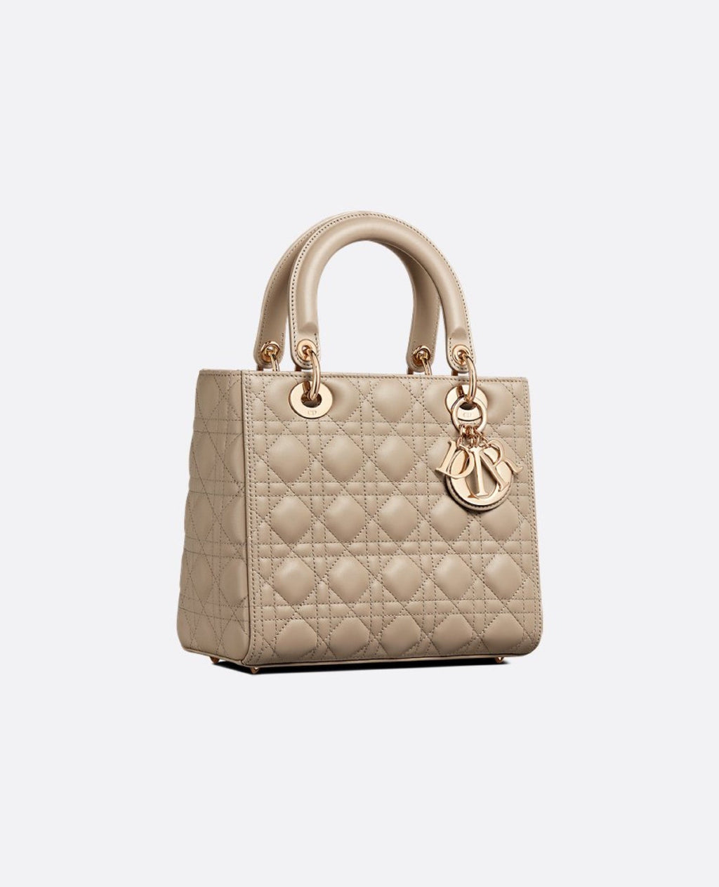 Christian Dior Medium Lady Dior Bag Sand-Colored