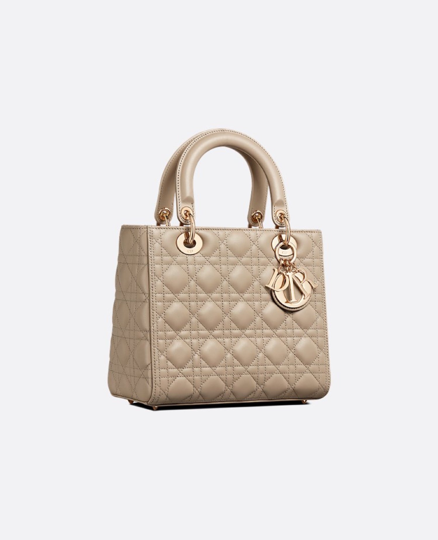 Christian Dior Medium Lady Dior Bag Sand-Colored