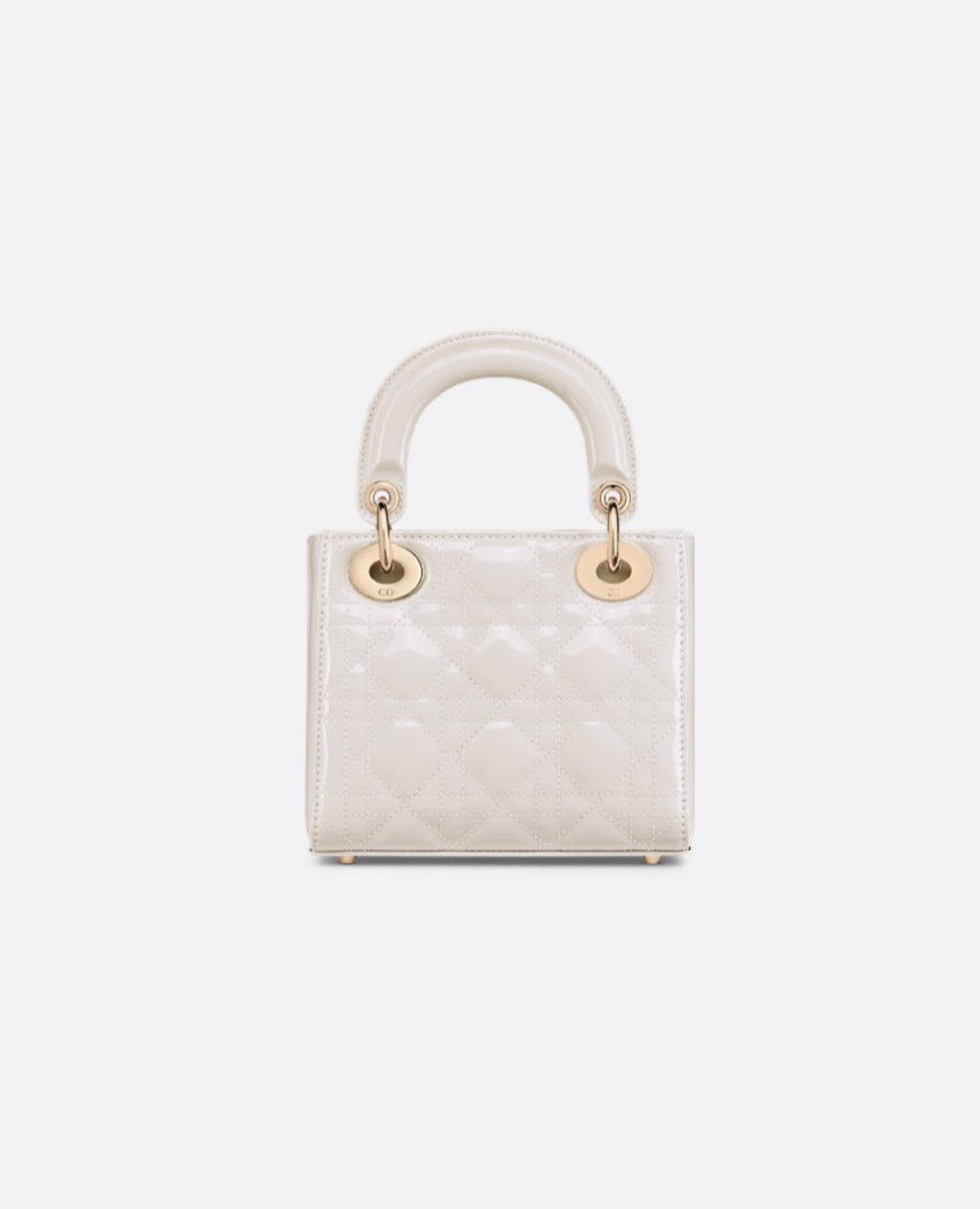 Christian Dior Lady Dior Mini Bag Latte Patent