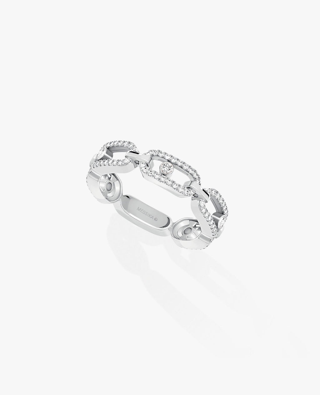 Messika Move Link Multi Pavé Ring Silver