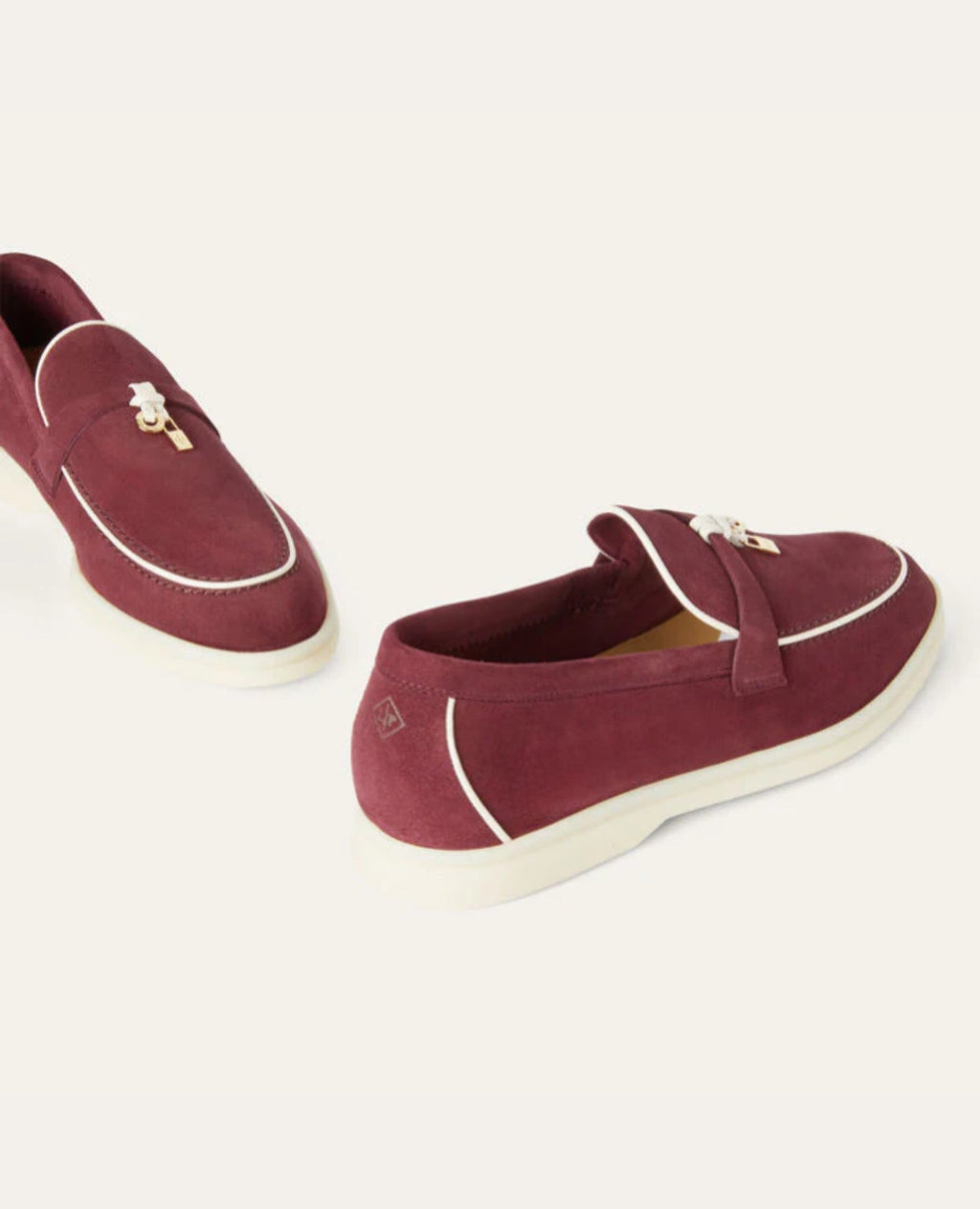 Loro Piana Summer Charms Walk Loafers Azuki Beans