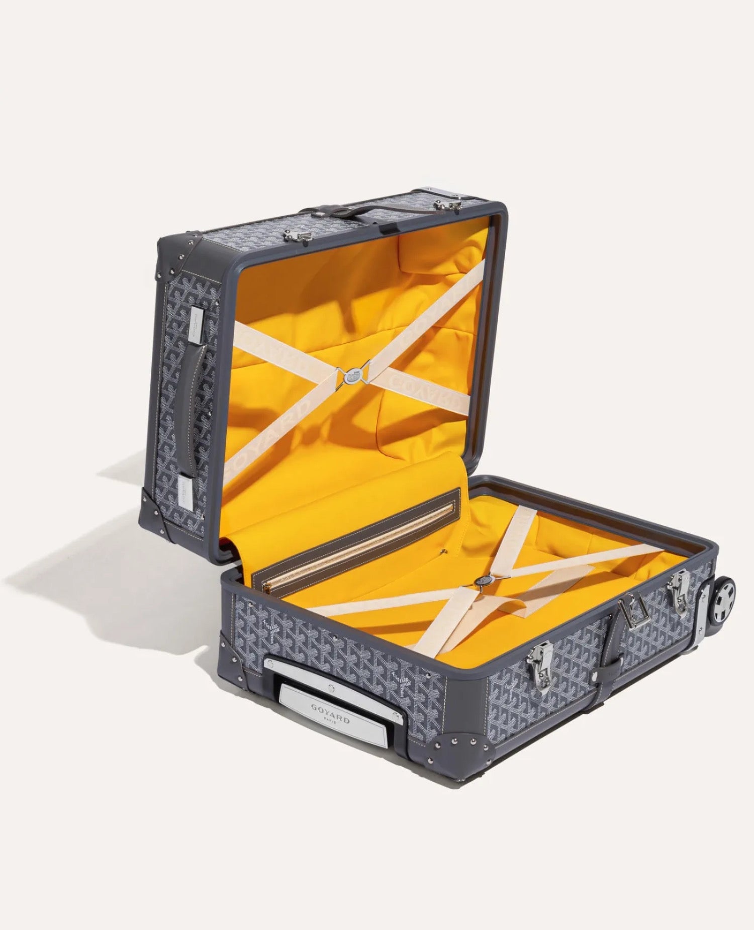 Goyard Bourget PM Trolley Case Grey