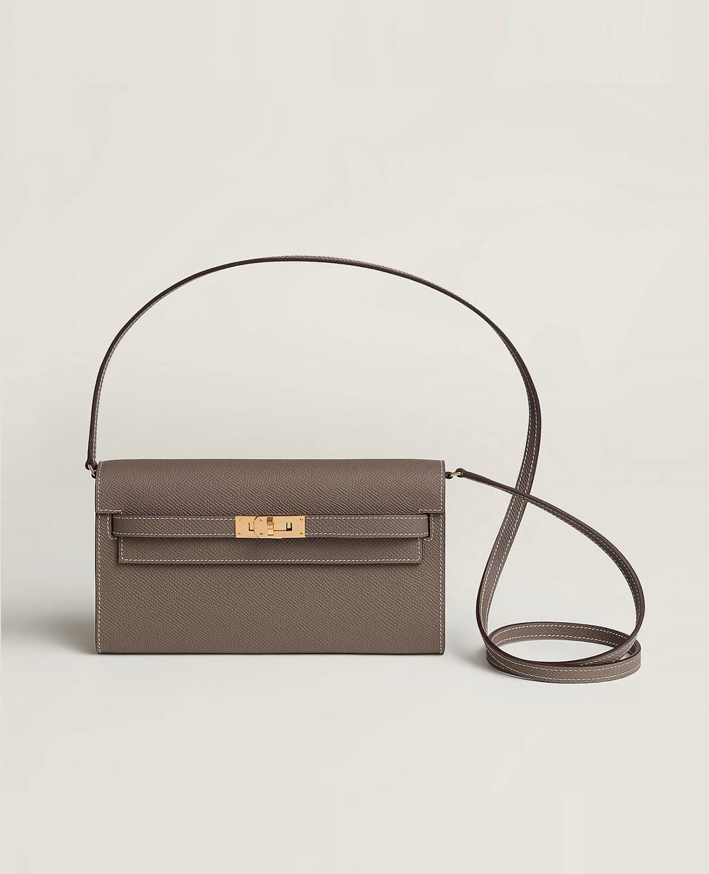 Hermès Kelly Classique To Go wallet Etoupe Epsom