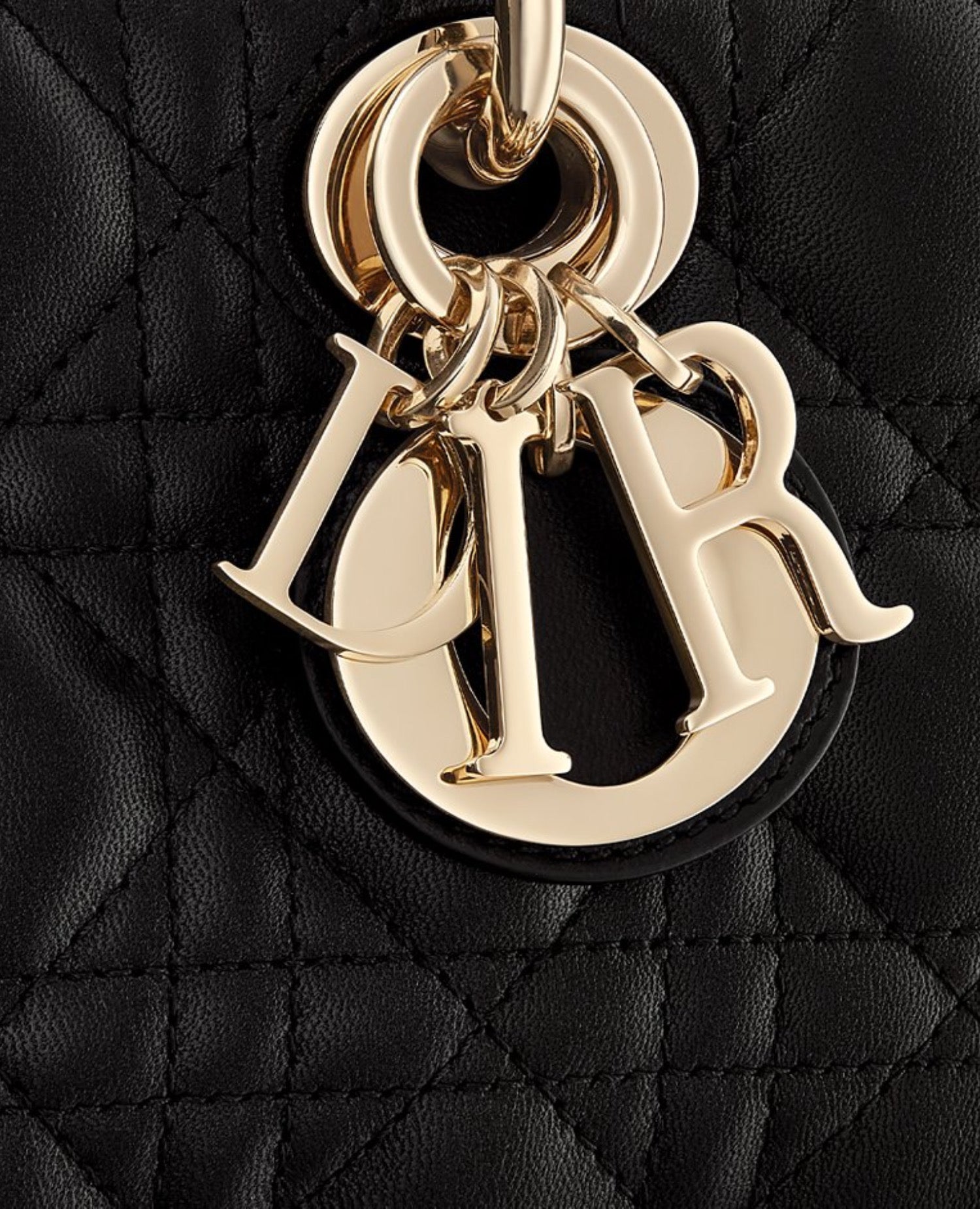 Christian Dior Small Lady D-Joy Bag Black Cannage Lambskin