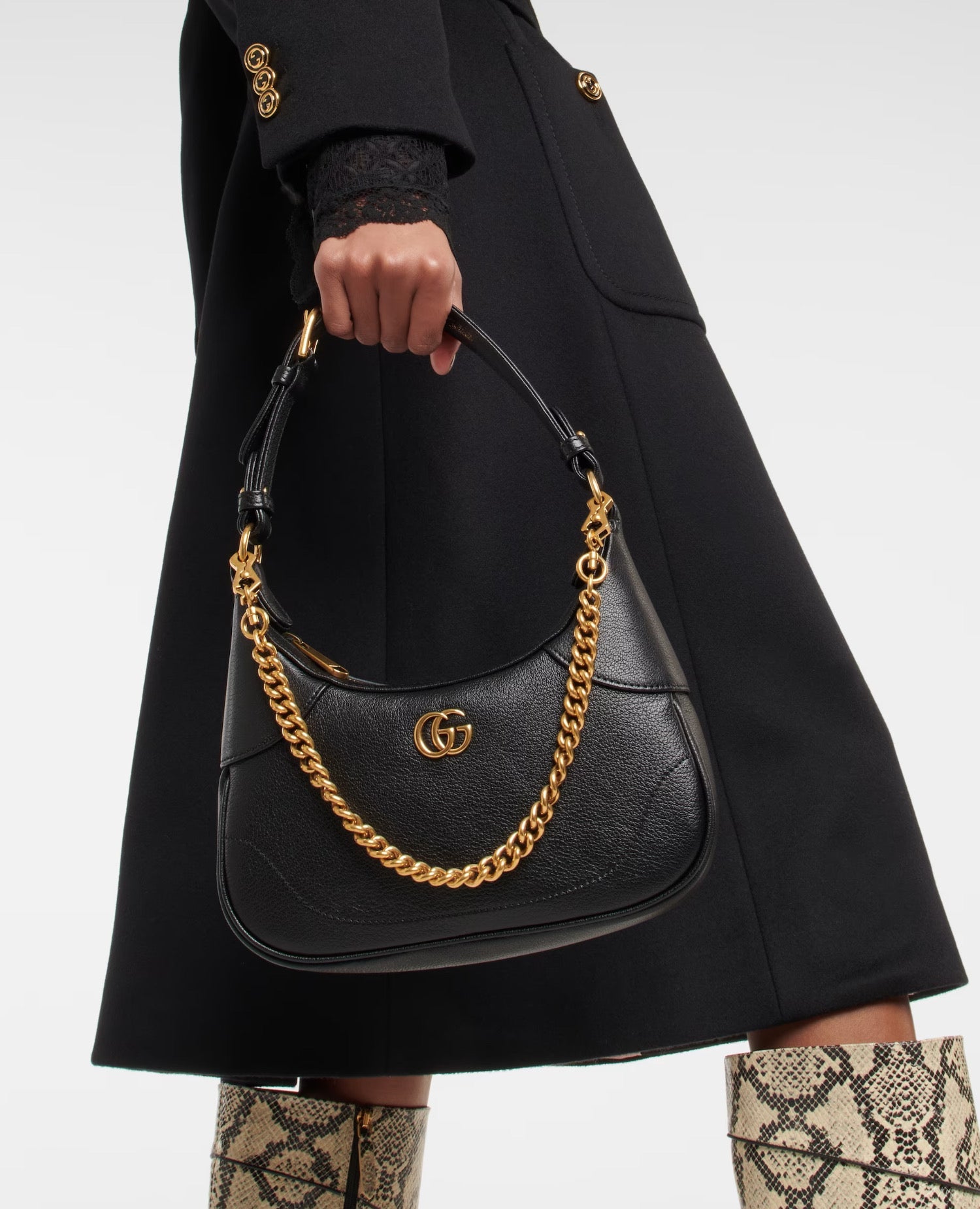 Gucci Aphrodite Small Shoulder Bag Black