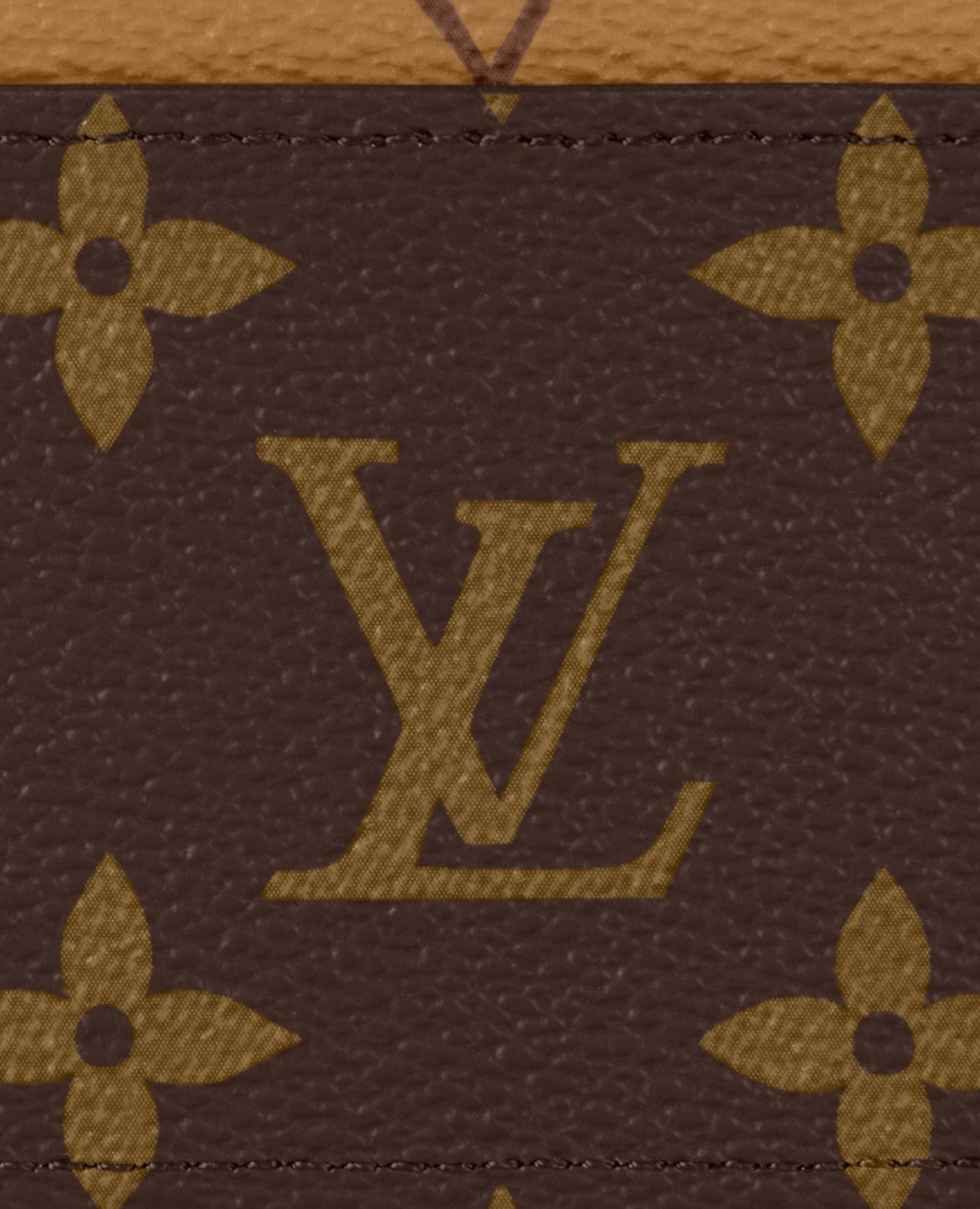 Louis Vuitton Card Holder Monogram Reverse Coated Canvas