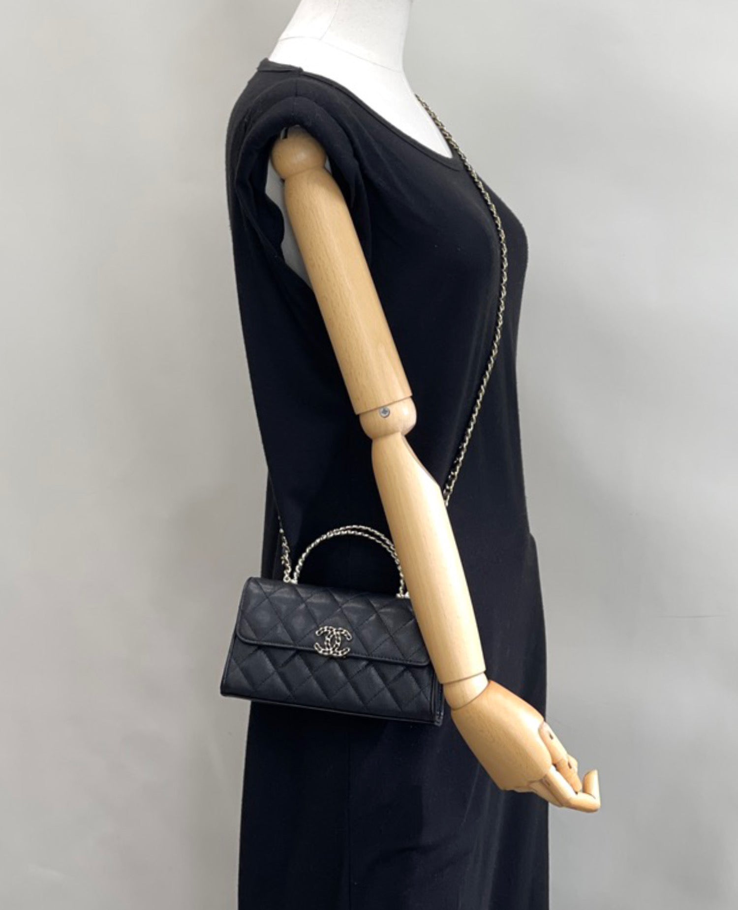 Coco Grain Embossed Cow Leather Flap Bag