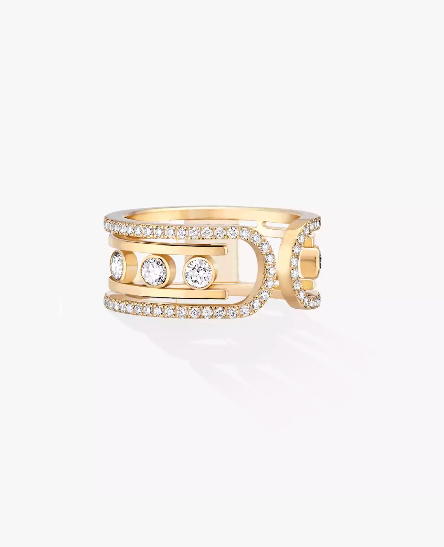 Messika Move 10TH Ring Yellow Gold
