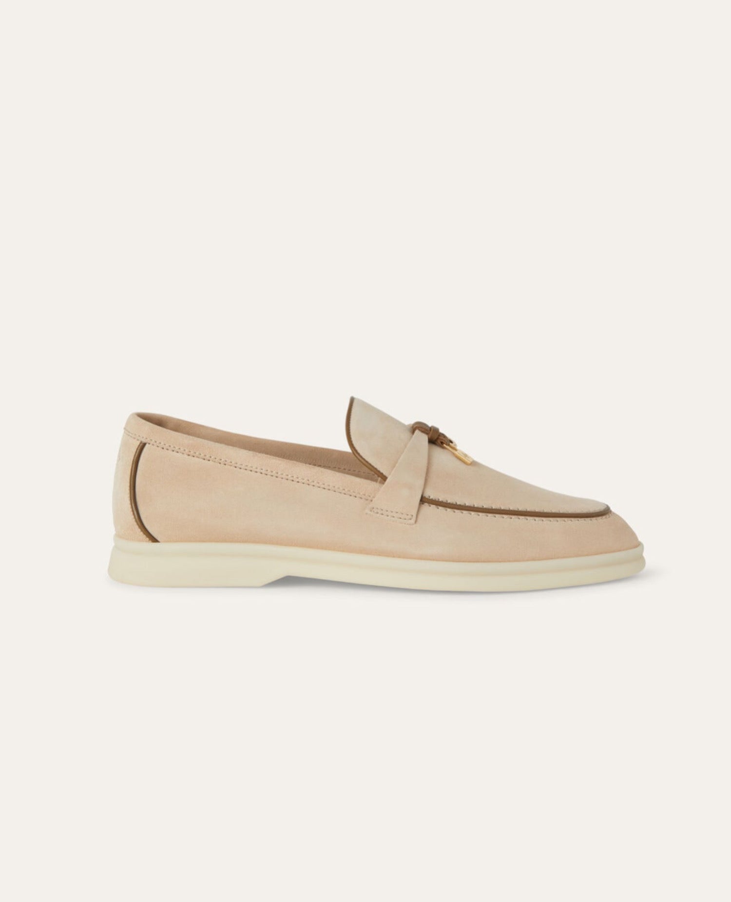 Loro Piana Summer Charms Walk Loafers Natural Light Camel