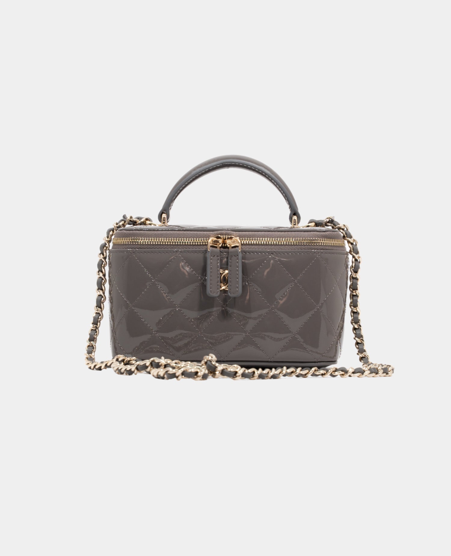 Coco Top Handle Vanity Bag Grey