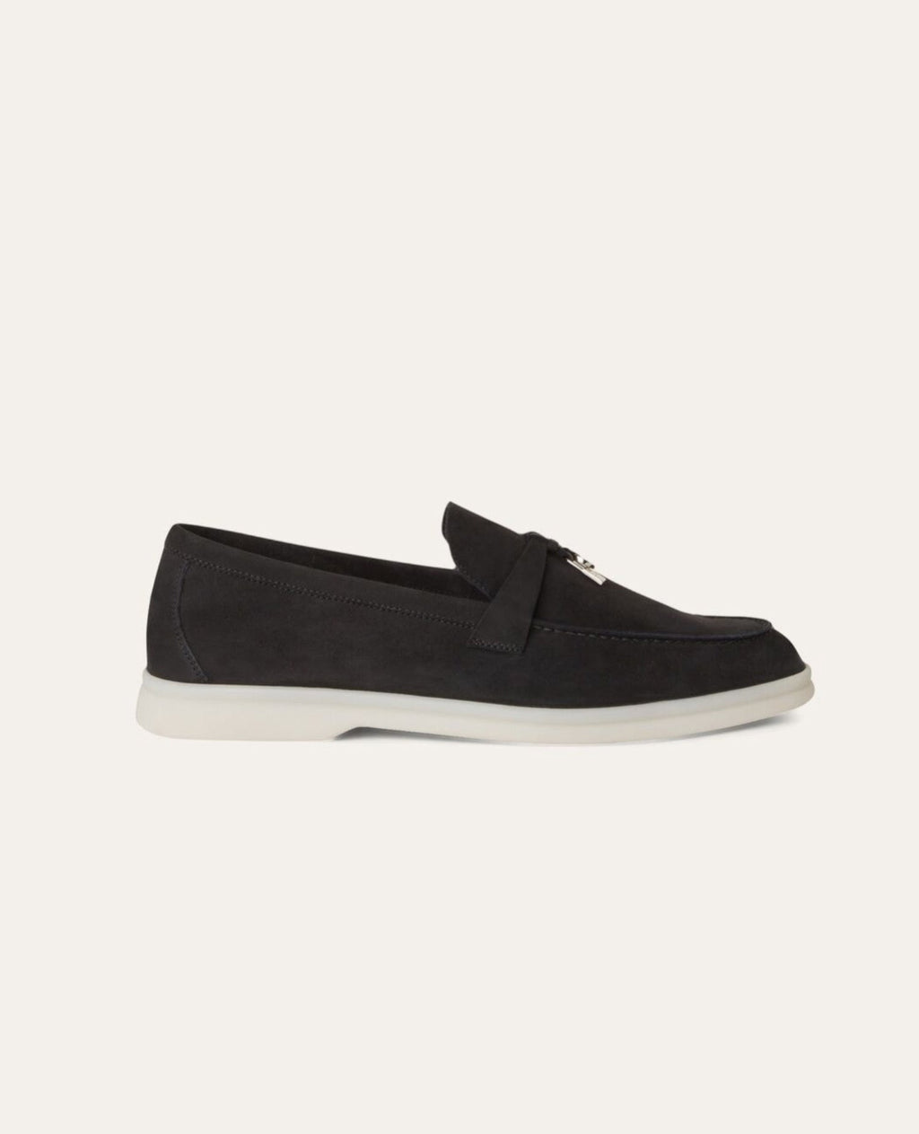 Loro Piana Summer Charms Walk Loafer Black
