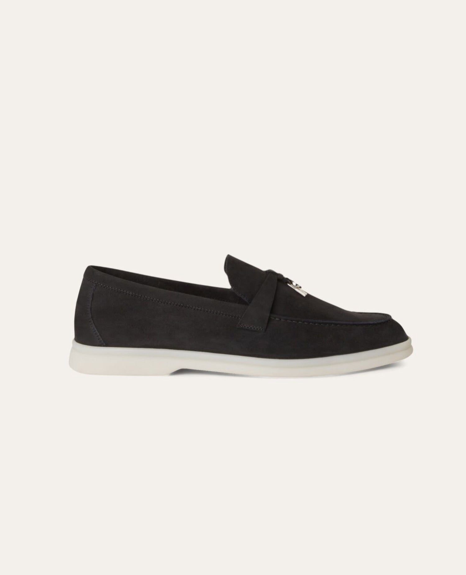 Loro Piana Summer Charms Walk Loafer Black