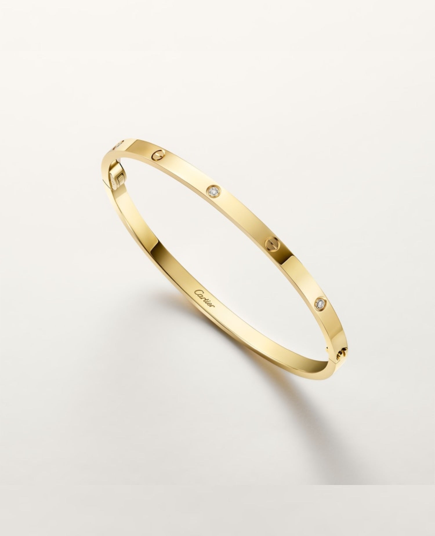 Cartier Love Bracelet, Small Model, 6 Diamonds, Gold