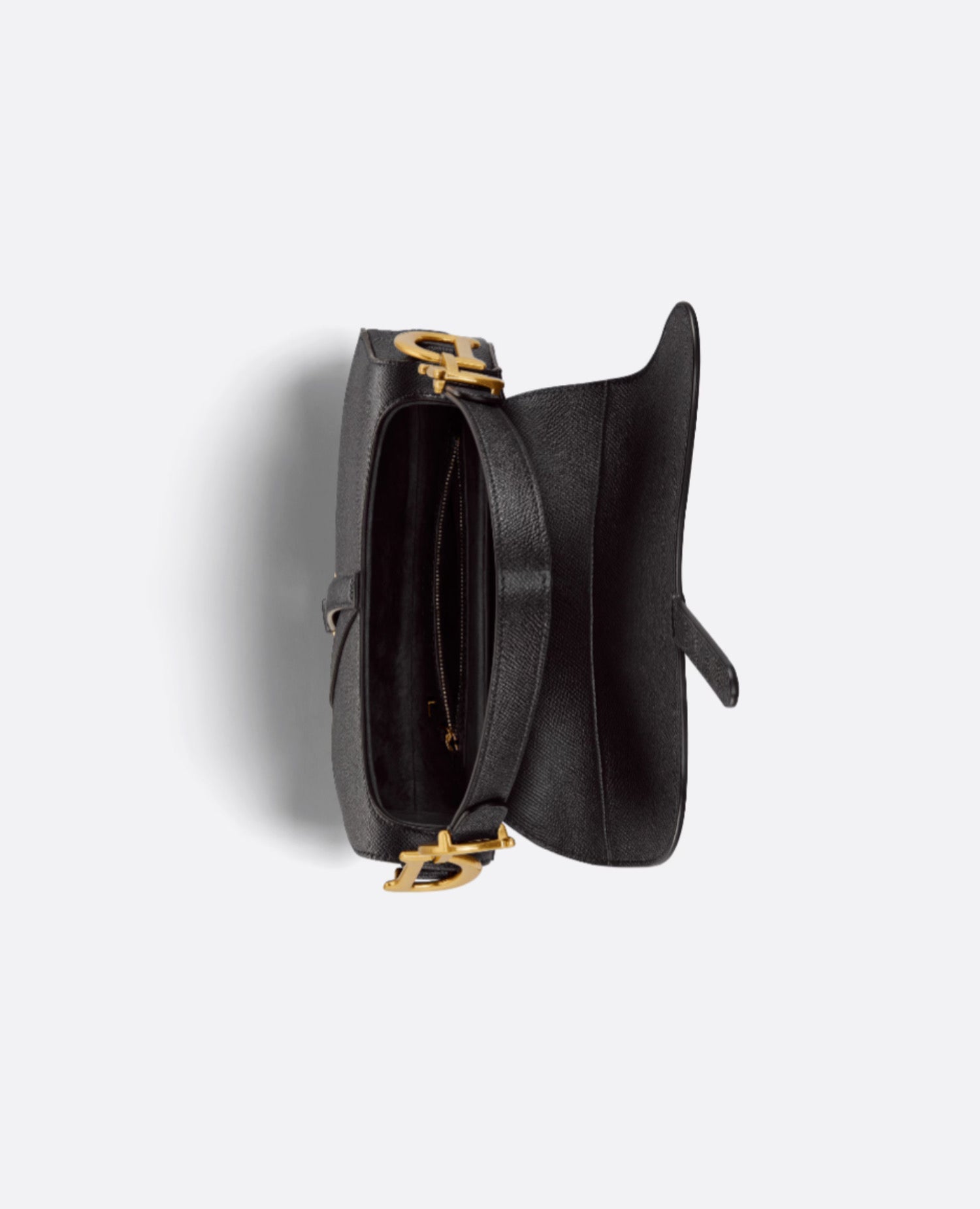 Christian Dior Saddle Bag with Strap Black