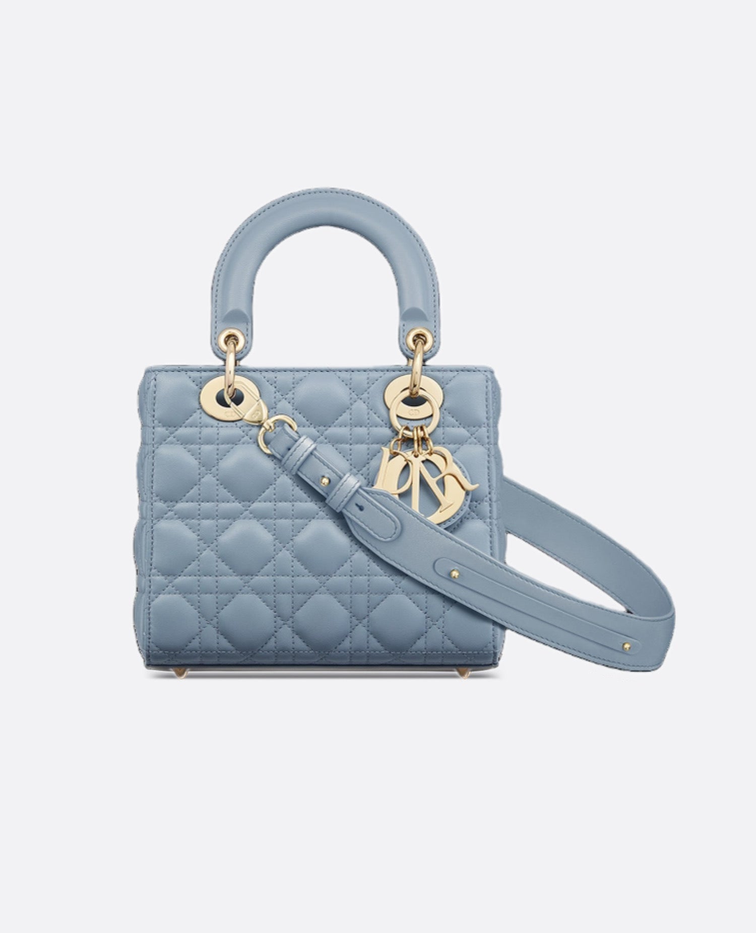 Christian Dior Small Lady Bag Denim Blue