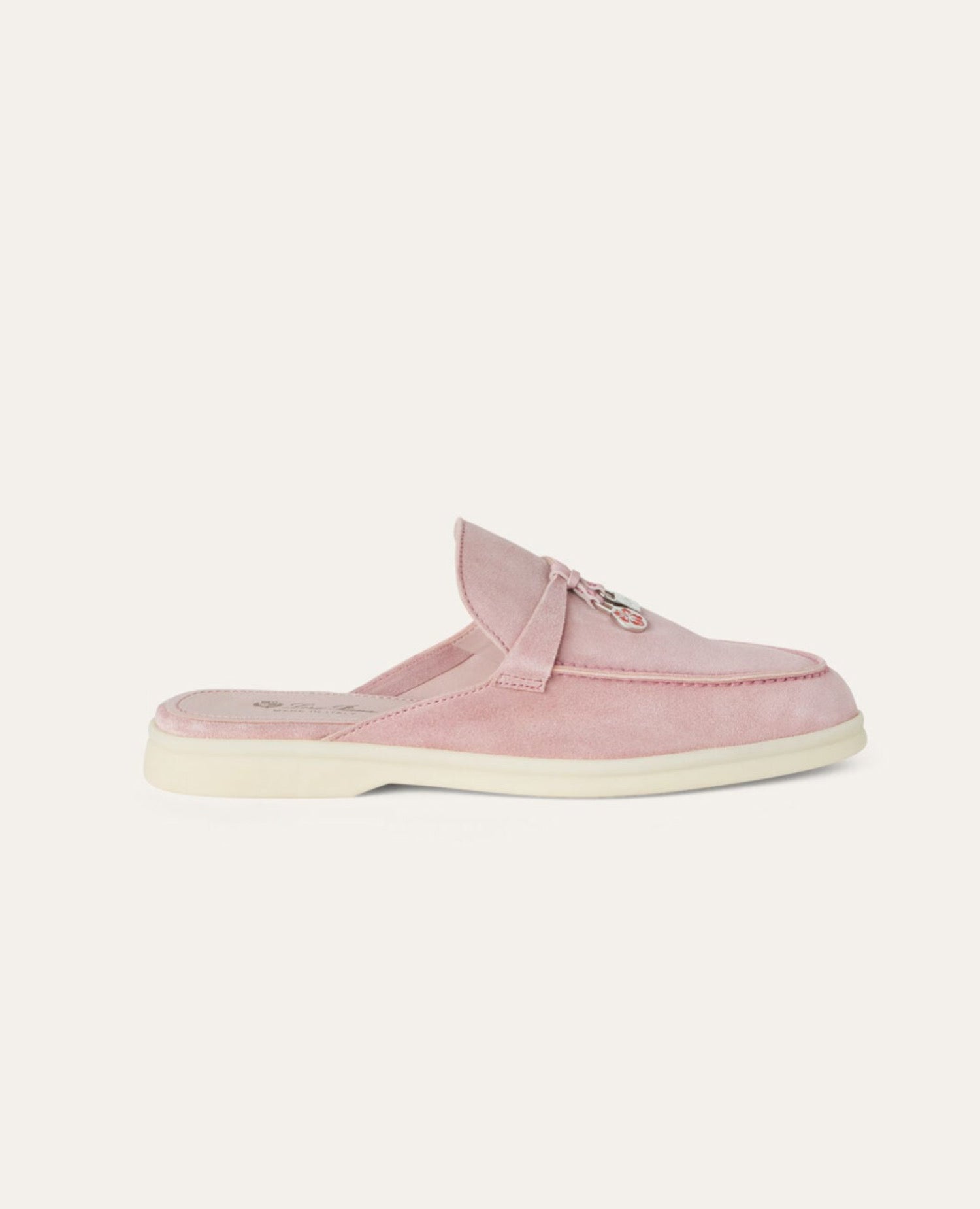 Loro Piana Babouche Charms Walk Loafers Light Peony
