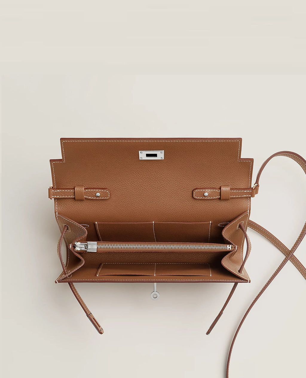 Hermès Kelly Classique To Go wallet Gold Epsom