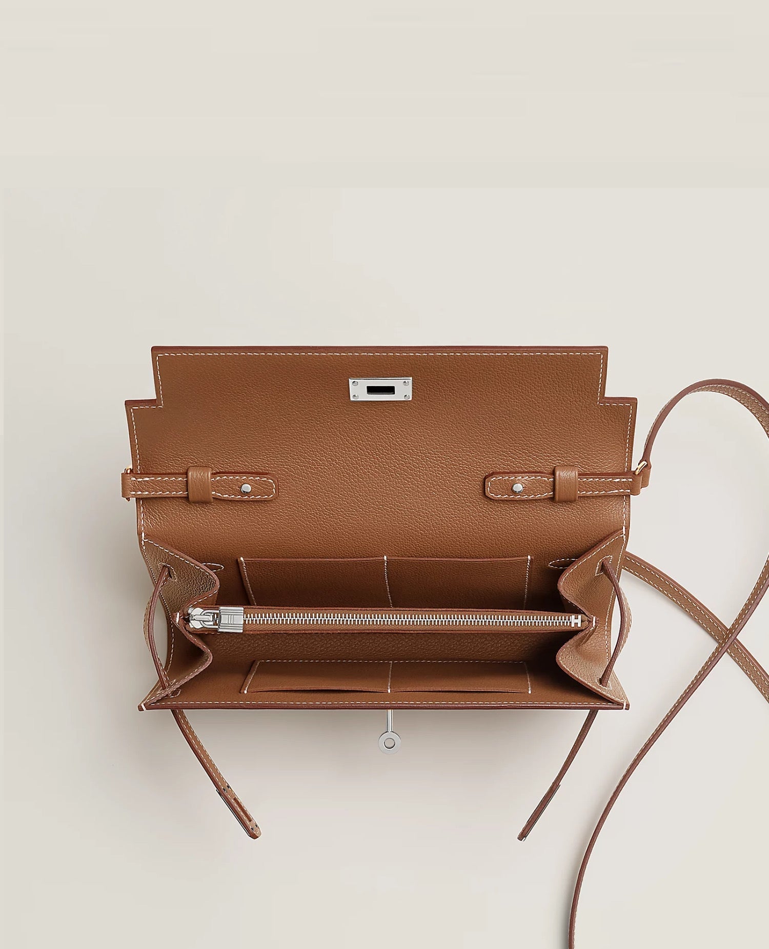 Hermès Kelly Classique To Go wallet Gold Epsom