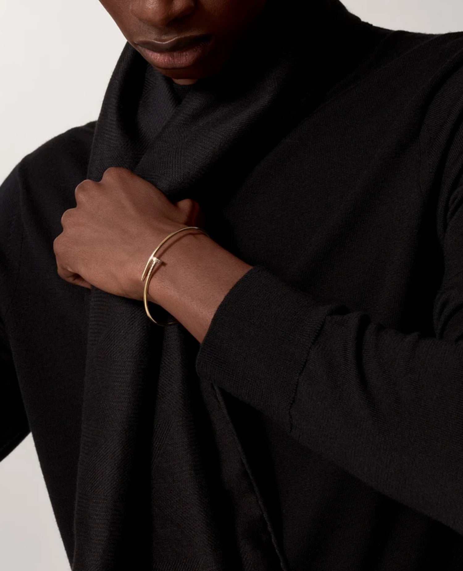 Cartier Just Un Clou Bracelet, Small Model, Diamonds, Yellow Gold