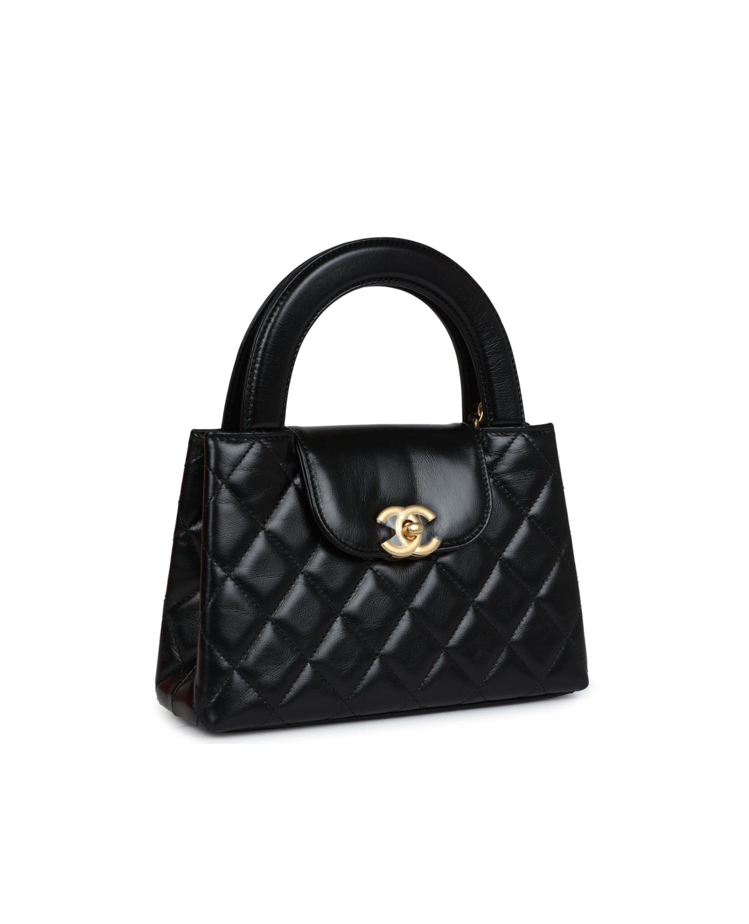 Coco Small Kelly Shopper Lambskin Black