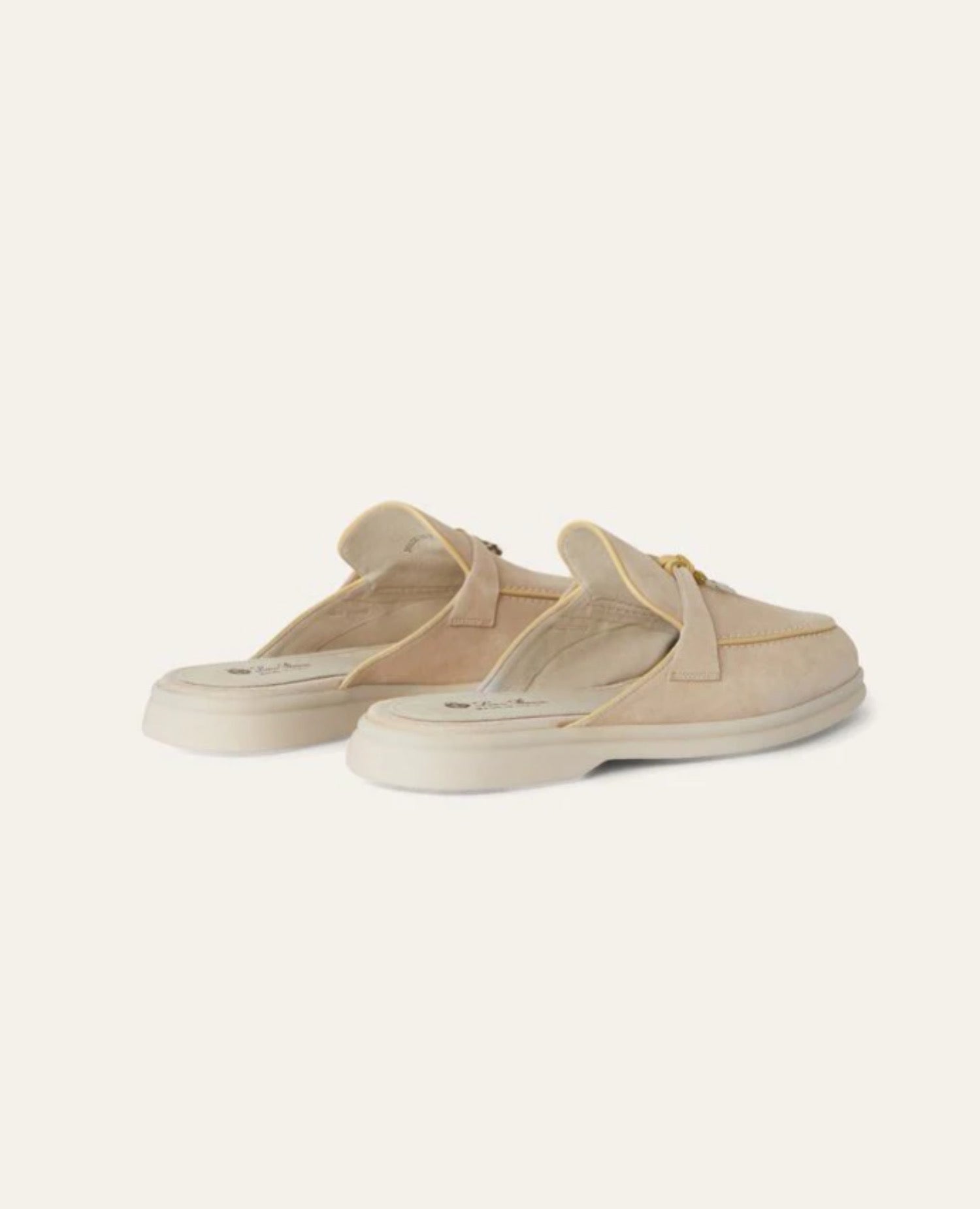 Loro Piana Babouche Charms Walk Loafers Topioca