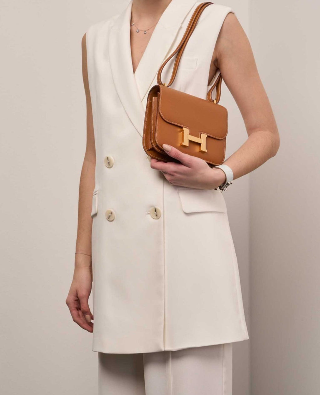 Hermès Constance 18 Epsom Brown / Gold