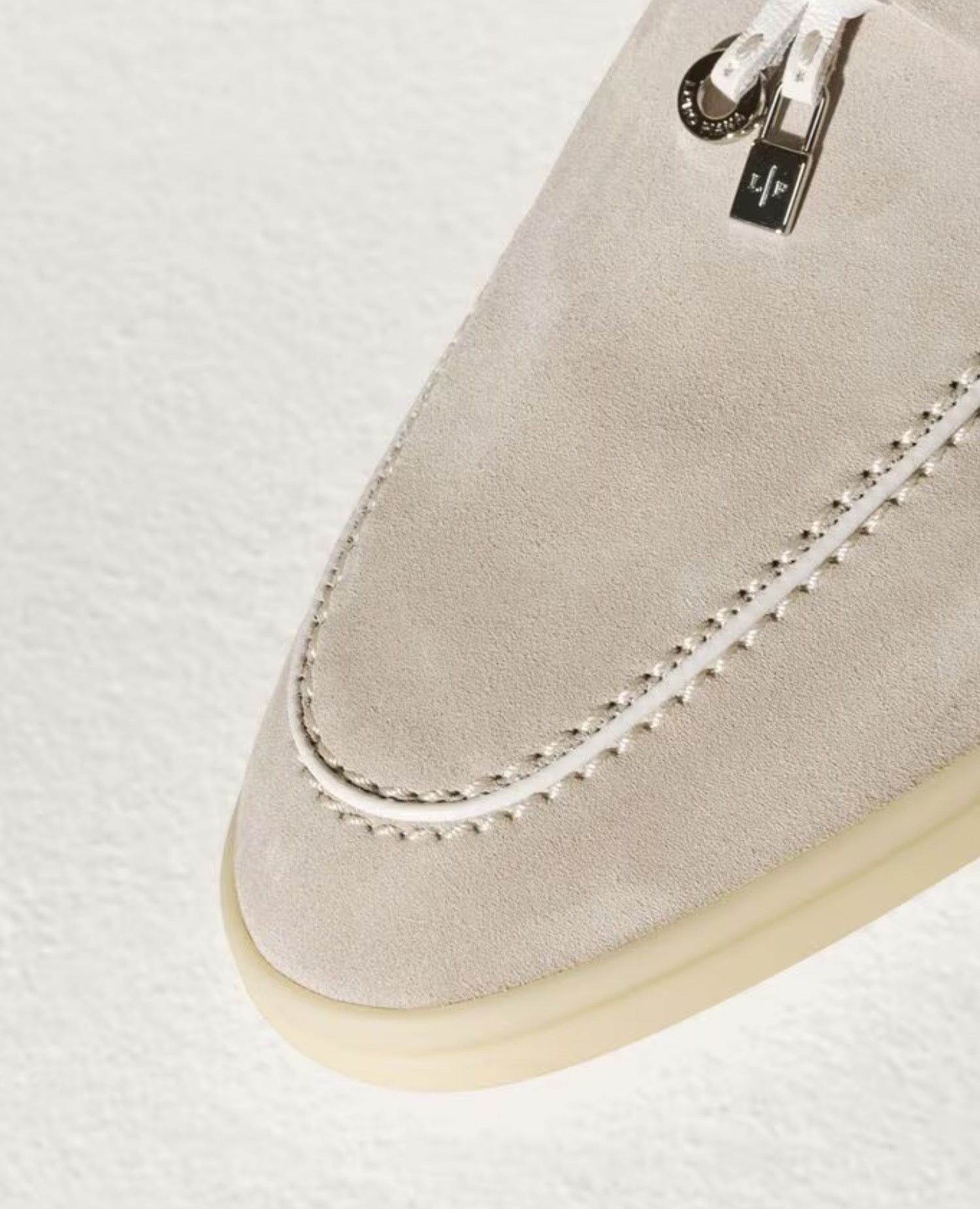 Loro Piana Summer Charms Walk Loafers Power Pearl