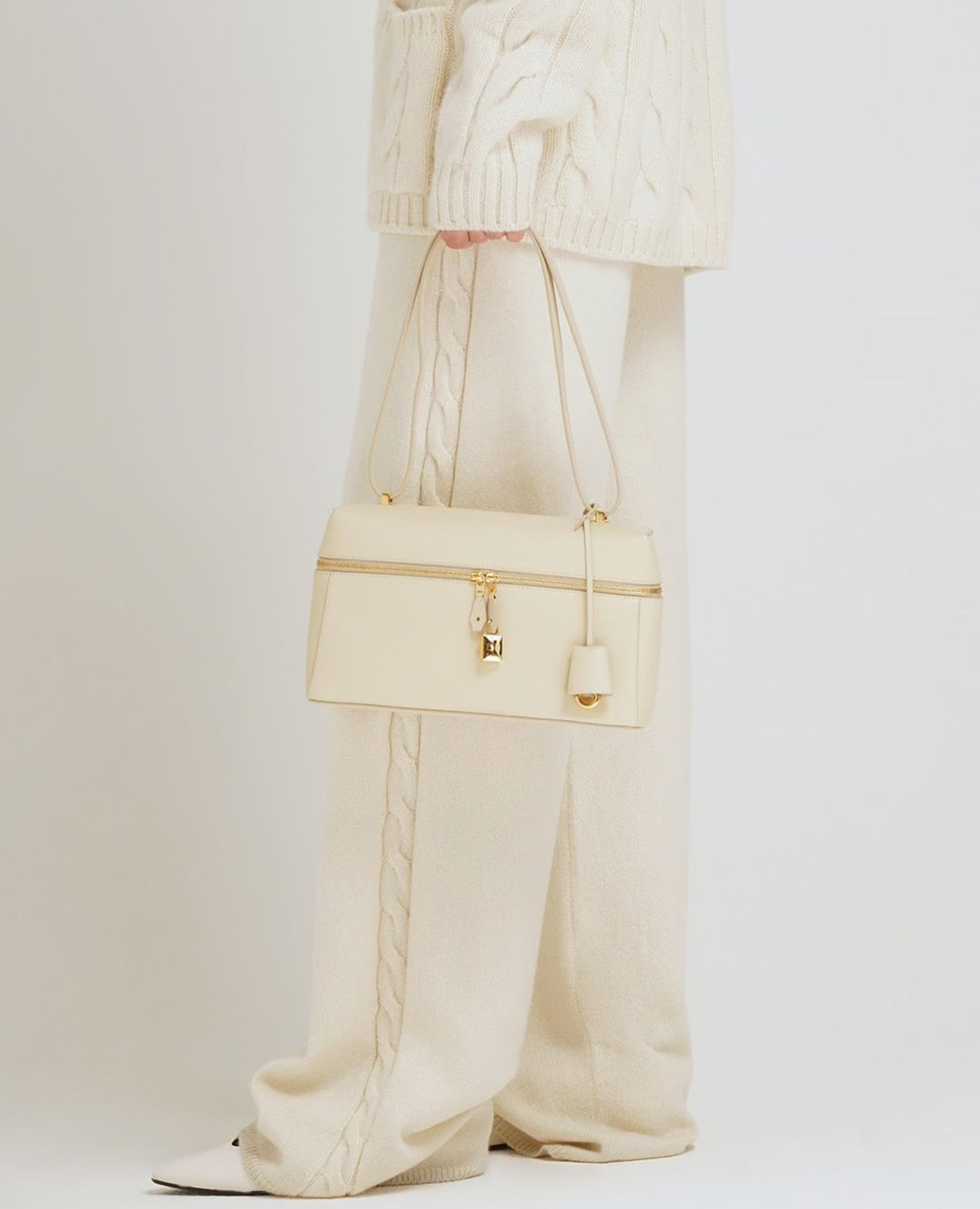 Loro Piana Extra Bag L27 White