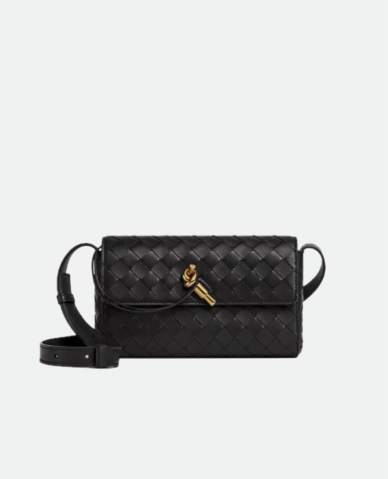 Bottega Veneta Mini Andiamo Cross-Body Black