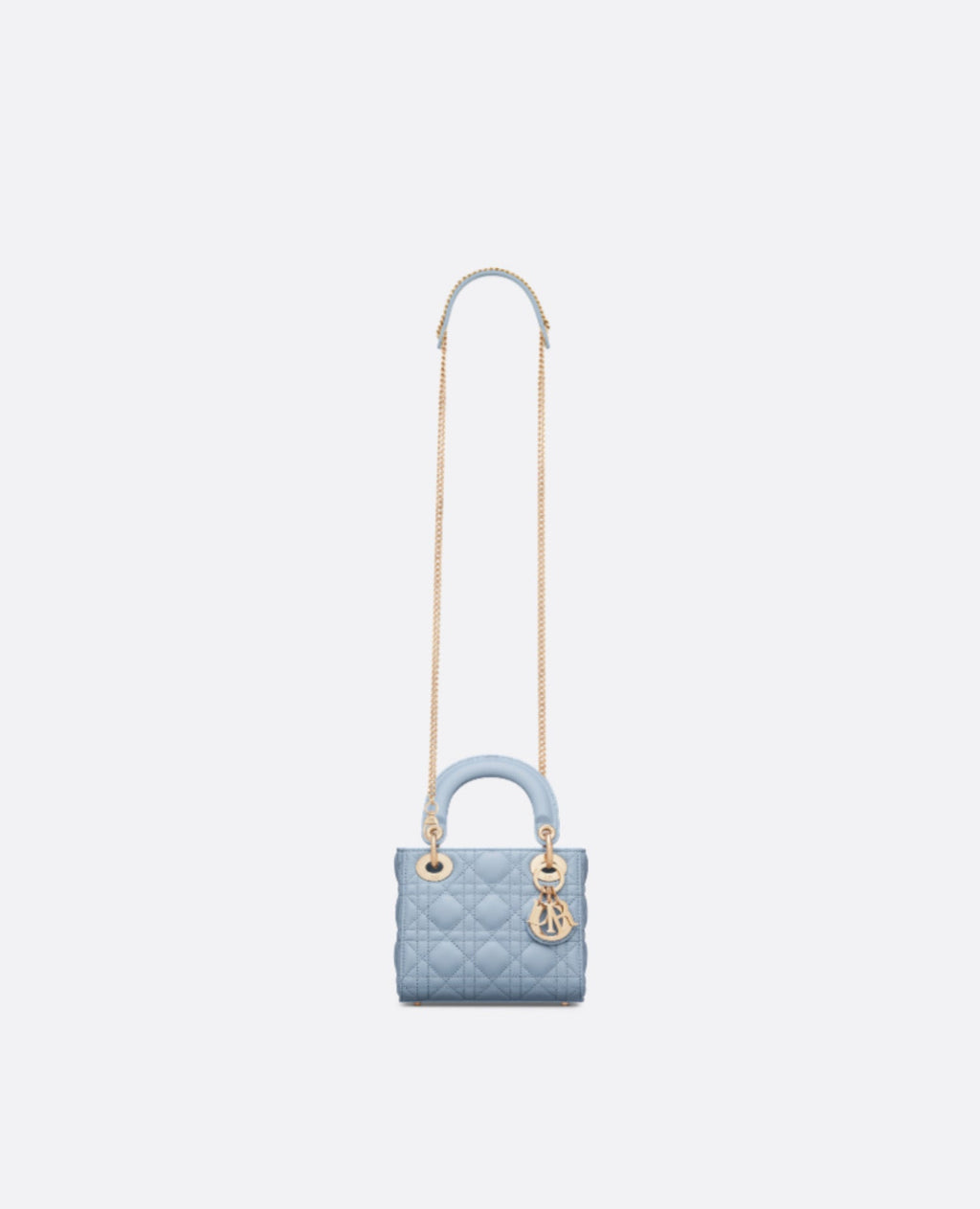 Christian Dior Mini Lady Dior Bag Pale Blue