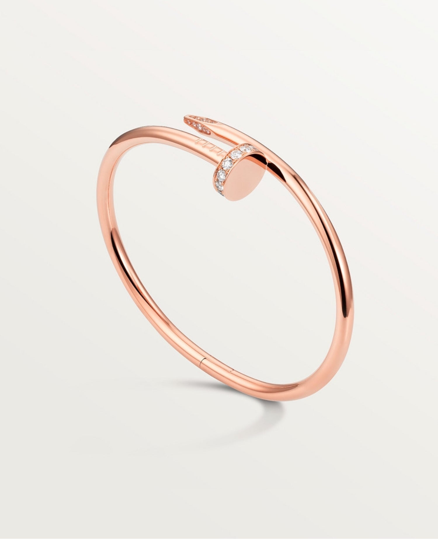 Cartier Just Un Clou Bracelet, Classic Model, Diamonds, Rose Gold