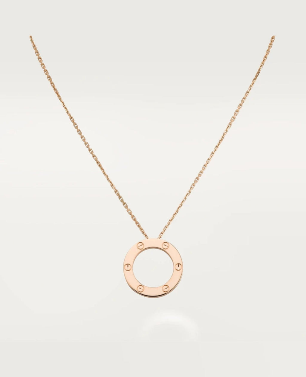 Cartier Love Necklace, Rose Gold
