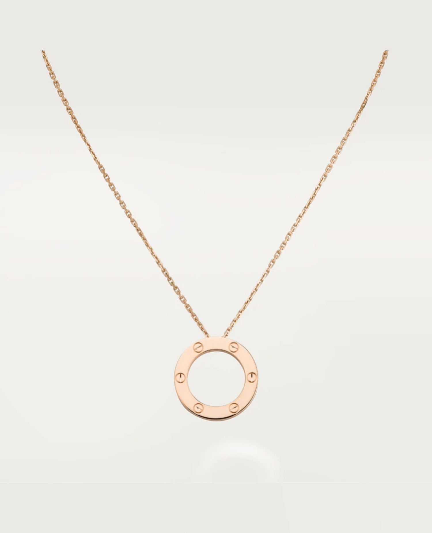 Cartier Love Necklace, Rose Gold