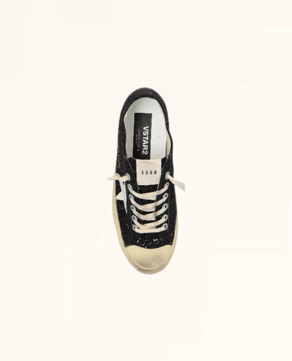Golden Goose Women's Super-Star Sneakers Glitter Black