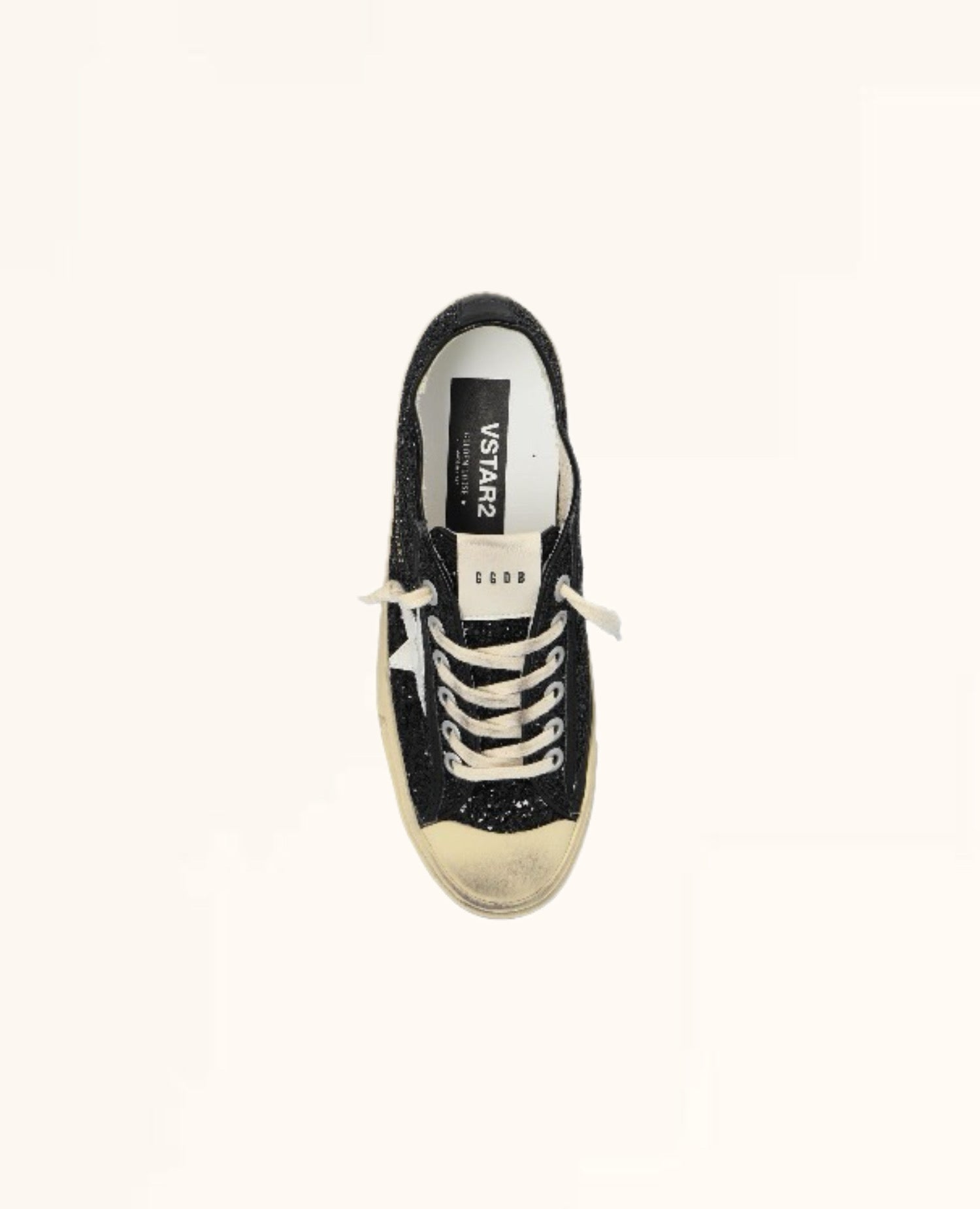 Golden Goose Women's Super-Star Sneakers Glitter Black
