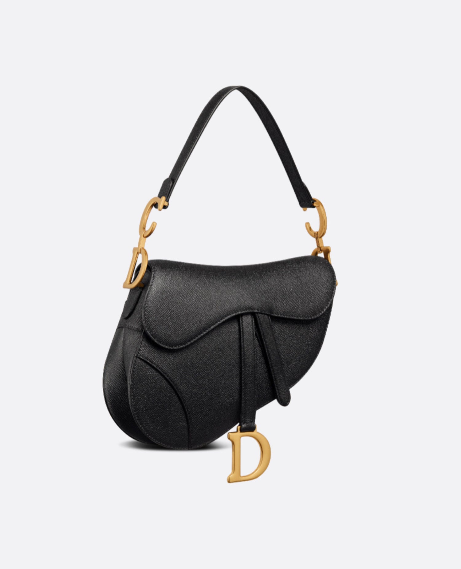 Christian Dior Saddle Bag with Strap Black