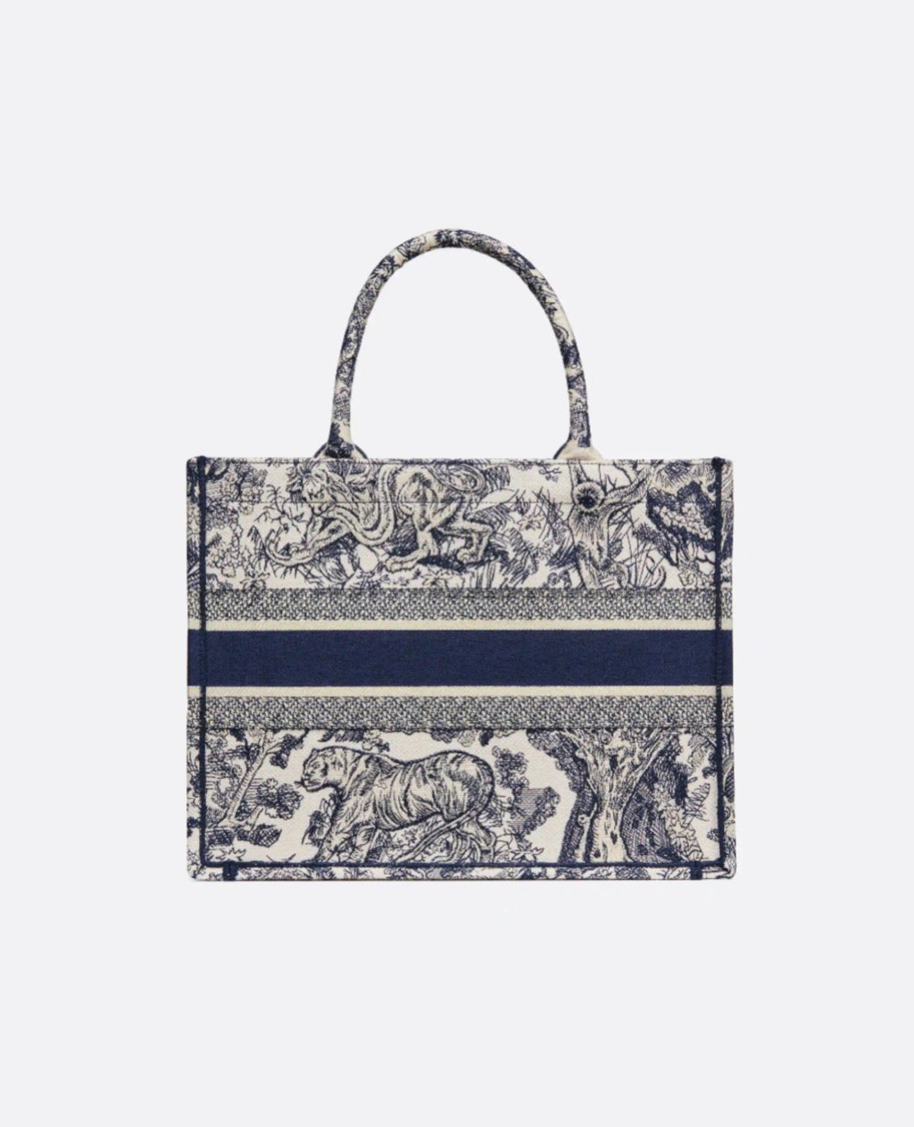 Christian Dior Medium Dior Book Tote Blue Toile