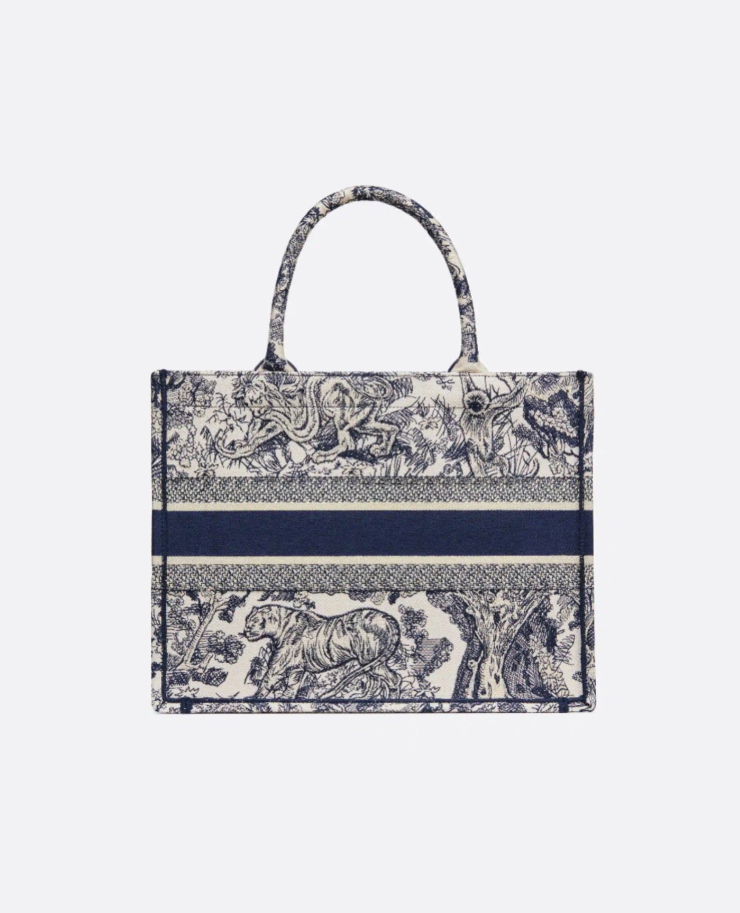 Christian Dior Medium Dior Book Tote Blue Toile