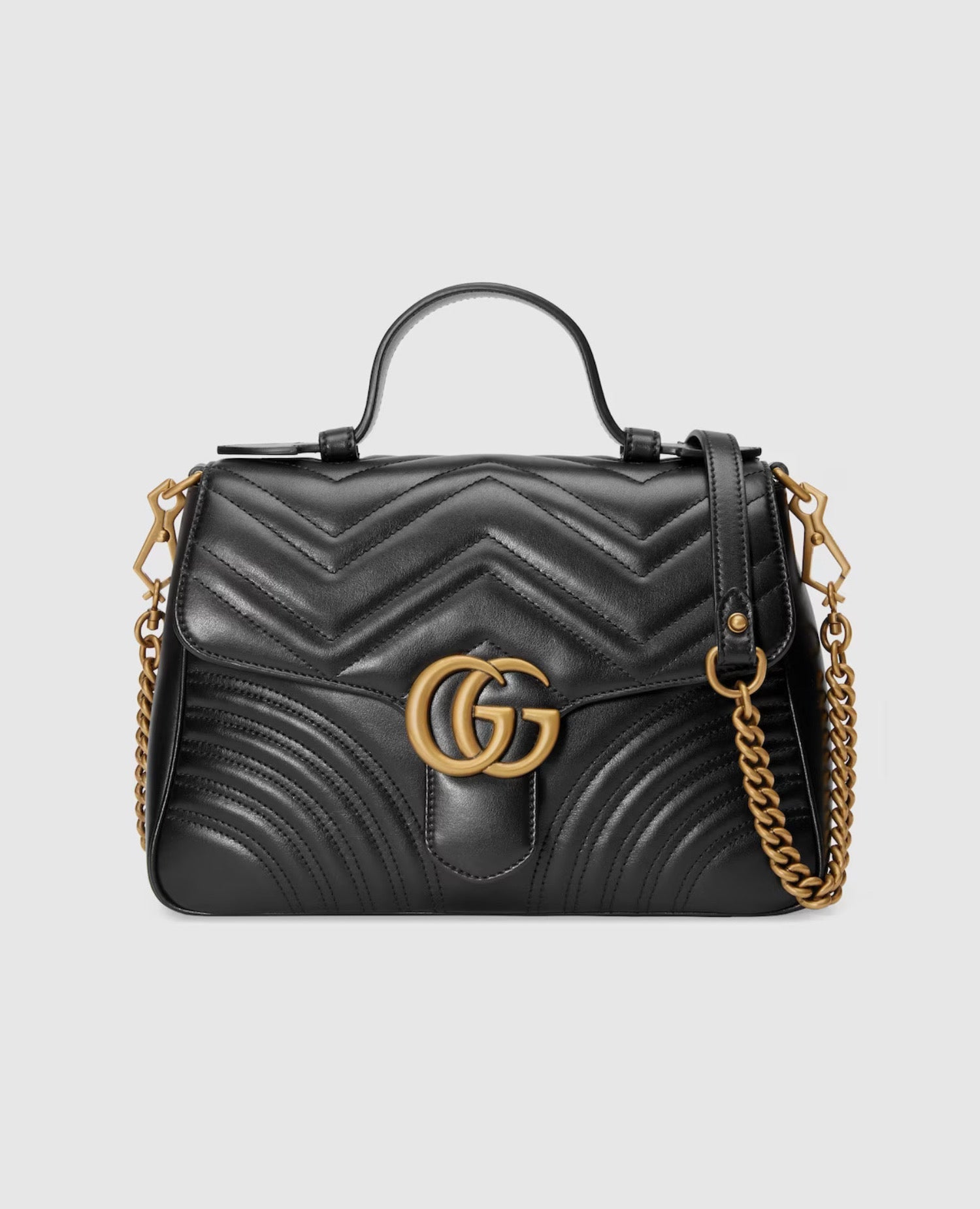 Gucci GG Marmont Small Top Handle Bag Black