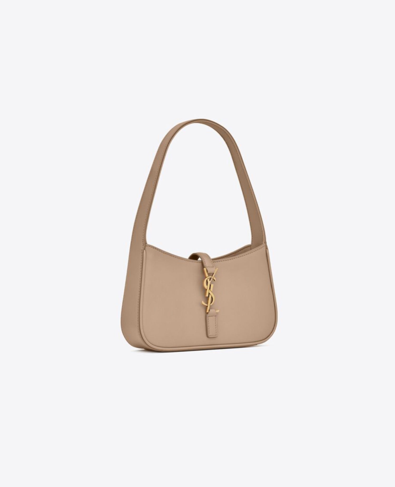 Saint Laurent Mini Le 5 À 7 In Smooth Leather Biege