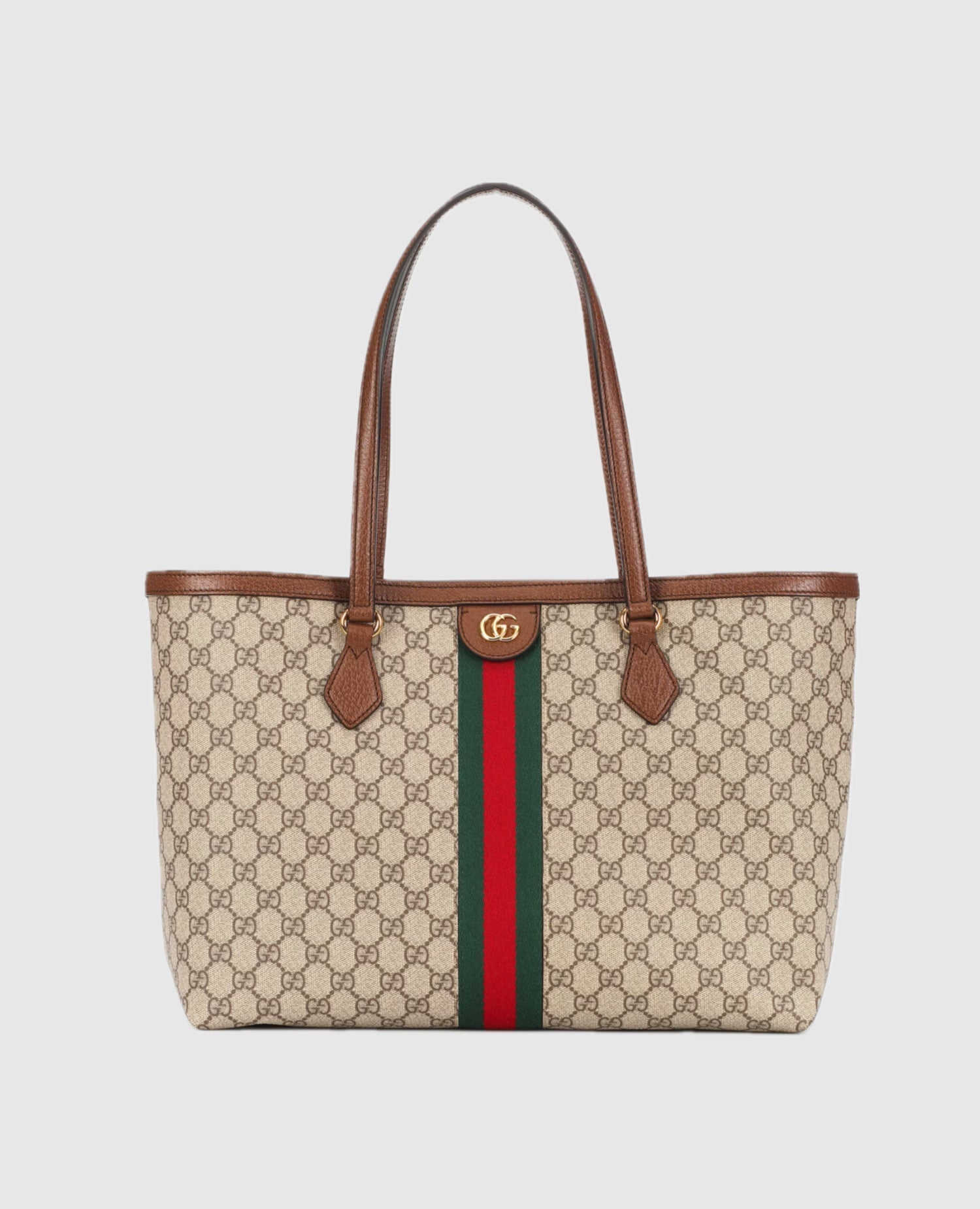 Gucci Ophidia GG Medium Tote Bag Beige & Ebony