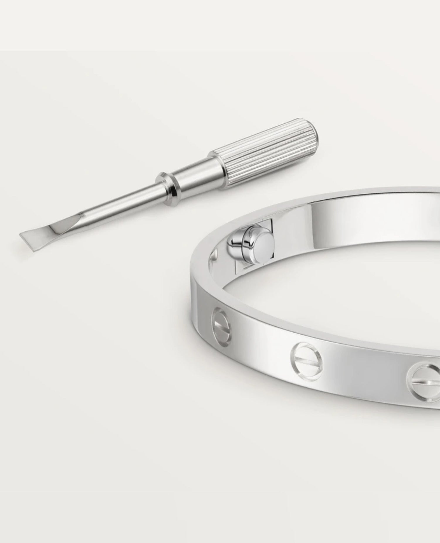 Cartier Love Bracelet, Classic Model, Silver