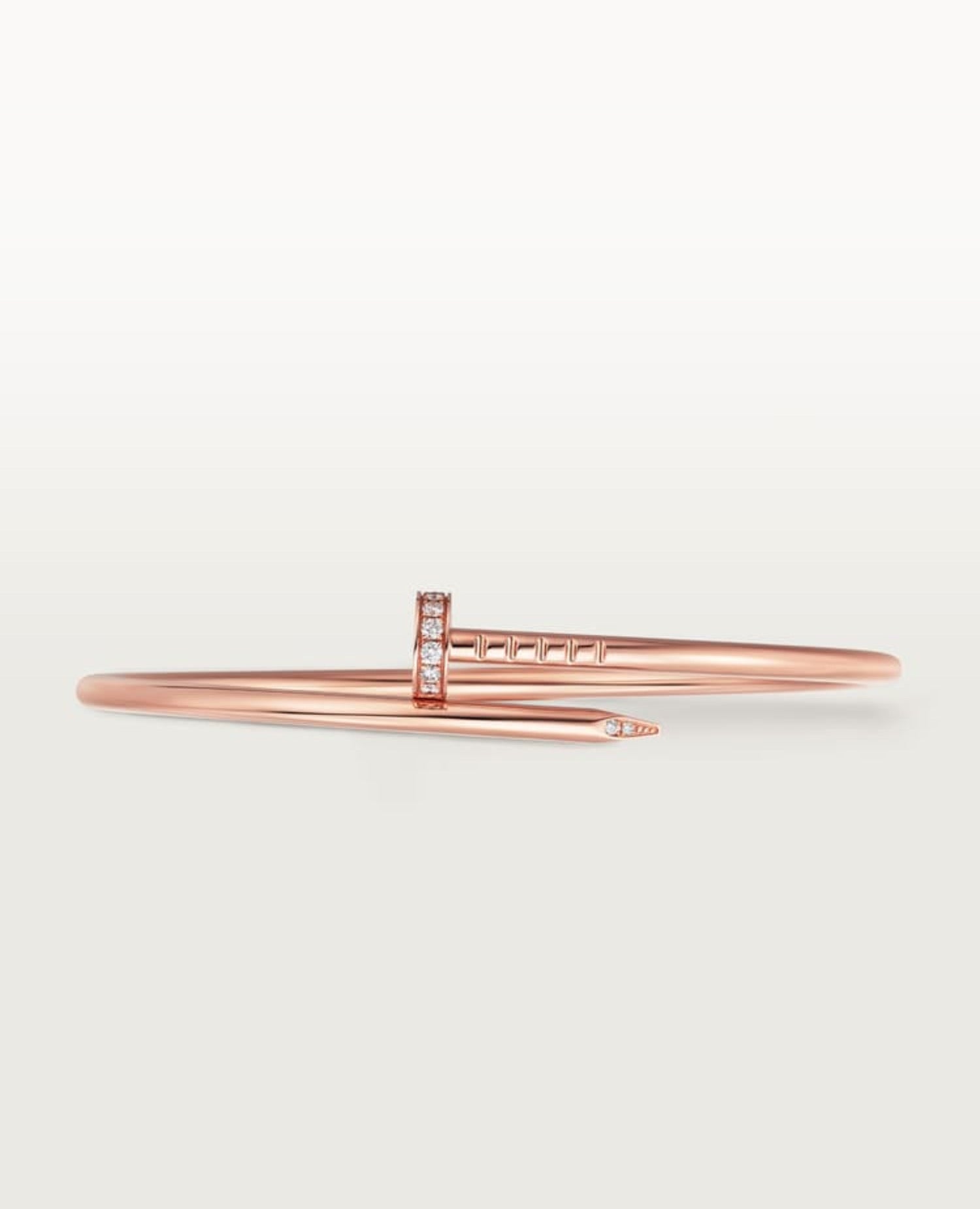 Cartier Just Un Clou Bracelet, Small Model, Diamonds, Rose Gold