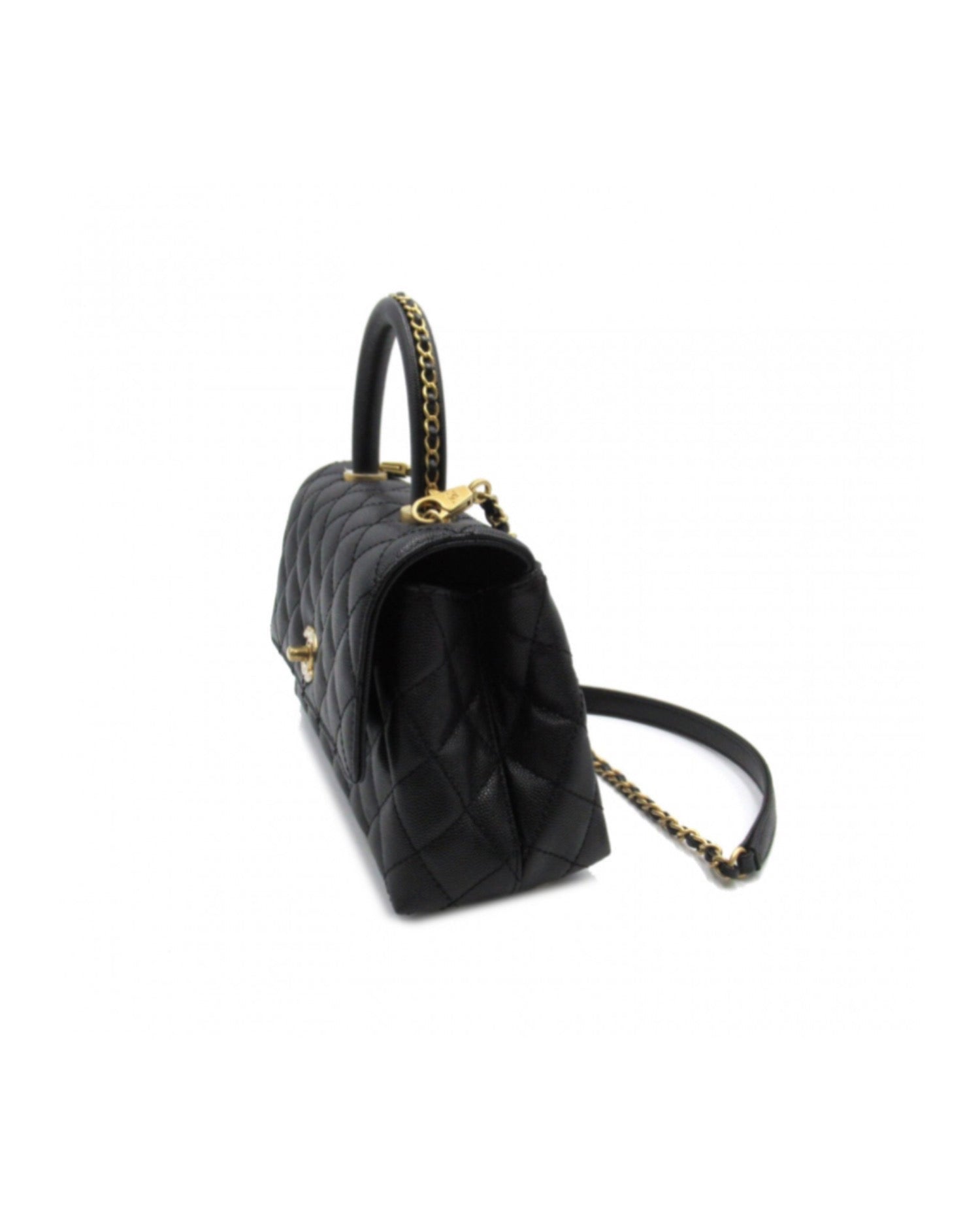 Coco Small Handle Bag Caviar Leather