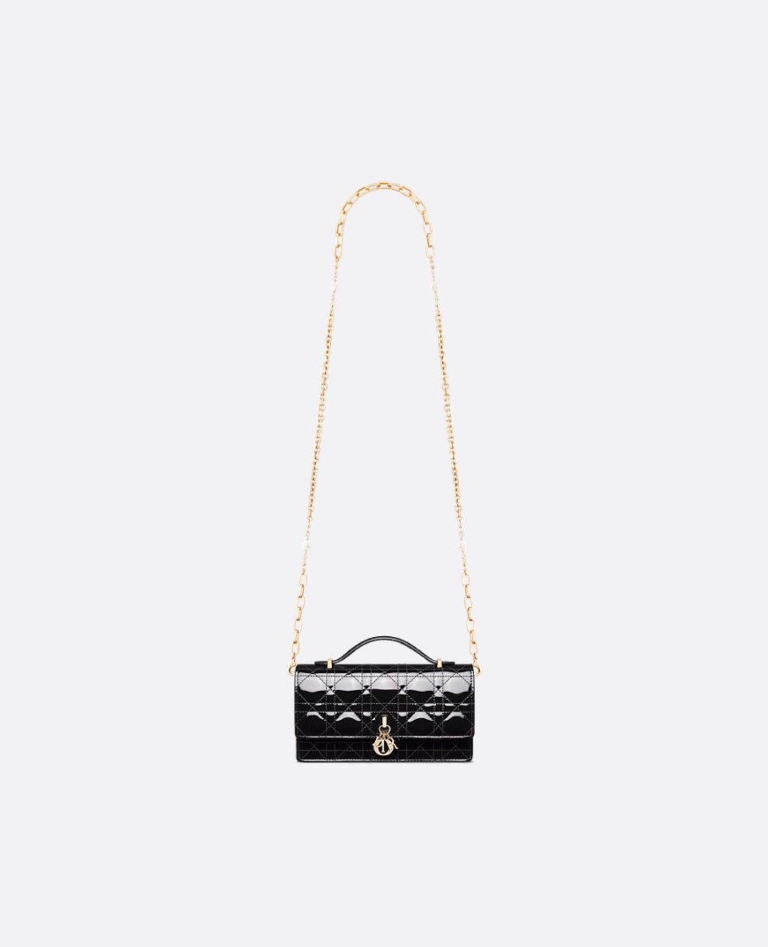 Christian Dior Mini Miss Bag Black Patent