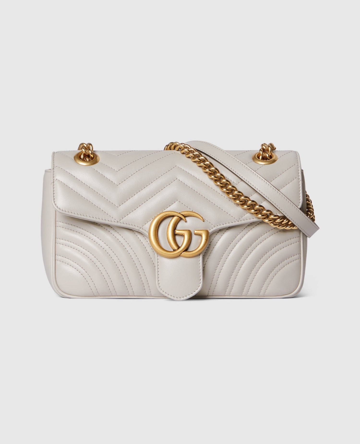 Gucci GG Marmont Small Shoulder Bag White