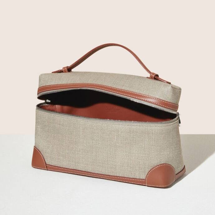 Loro Piana Extra Pocket Pouch L27 Beige / Brown